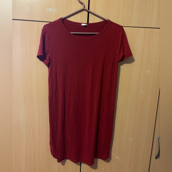 Garage Red T-Shirt Dress - Picture 1 of 4